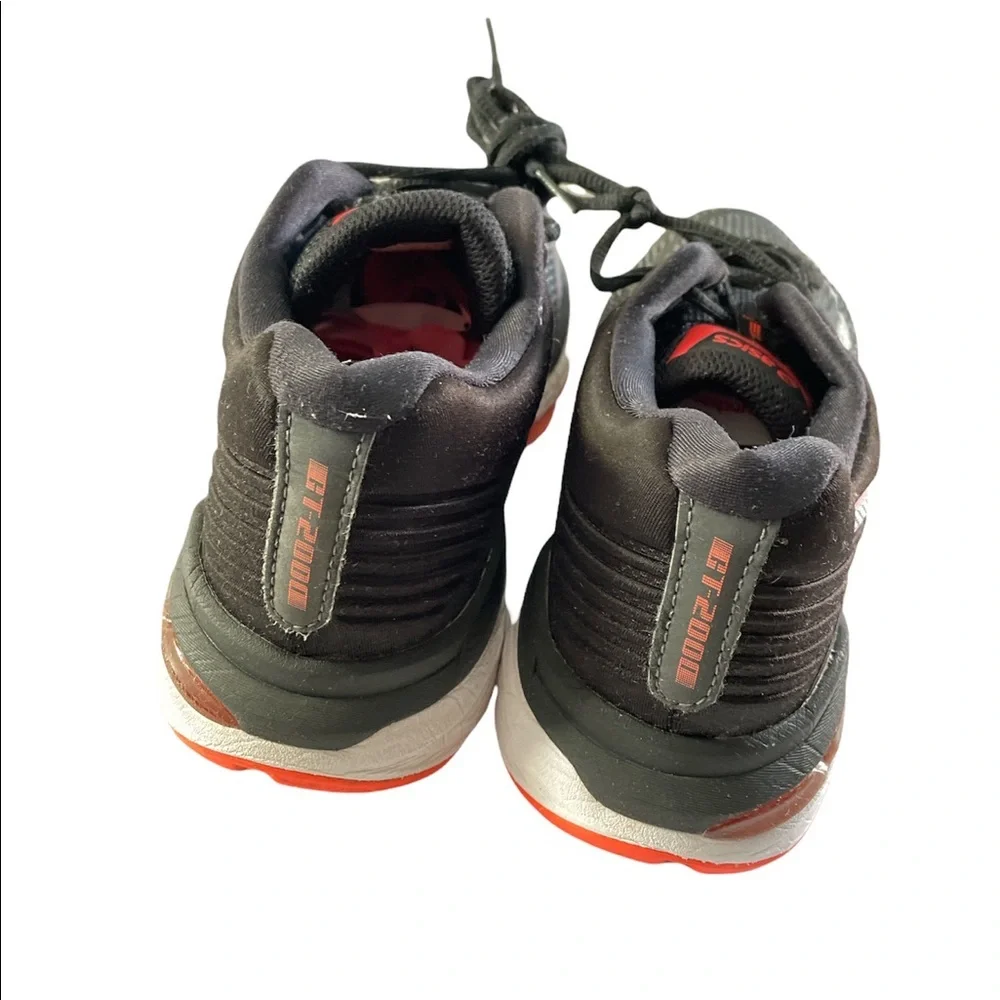 Asics black orange